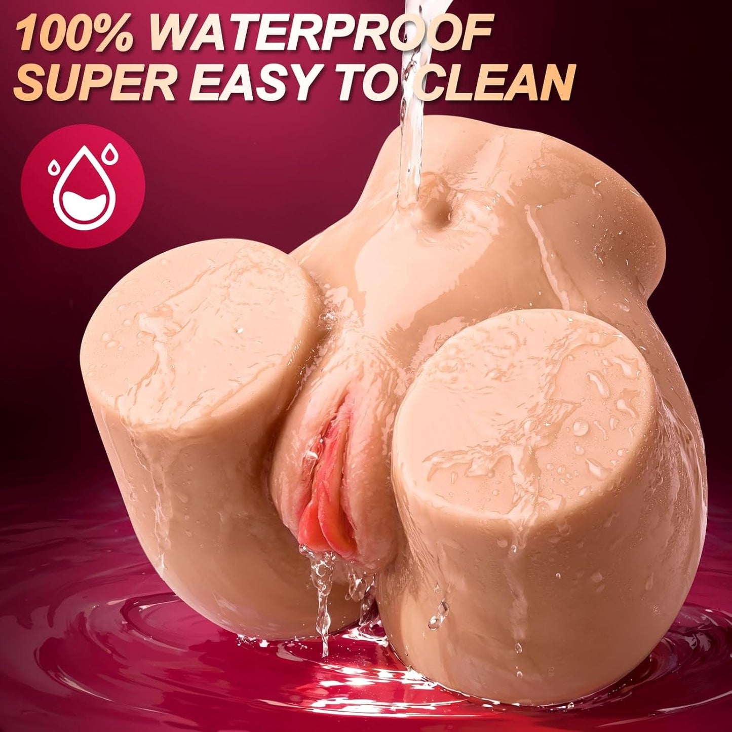 Muñeca sexual VelvetCore Pocket Pussy de doble canal 5.9 lb sensación real