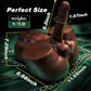 ObsidianFlex Torso de muñeco sexual masculino negro con dildo de 16 cm y 4,4 kg