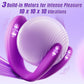 Vibrador ponible de doble extremo DualPulse 3 motores