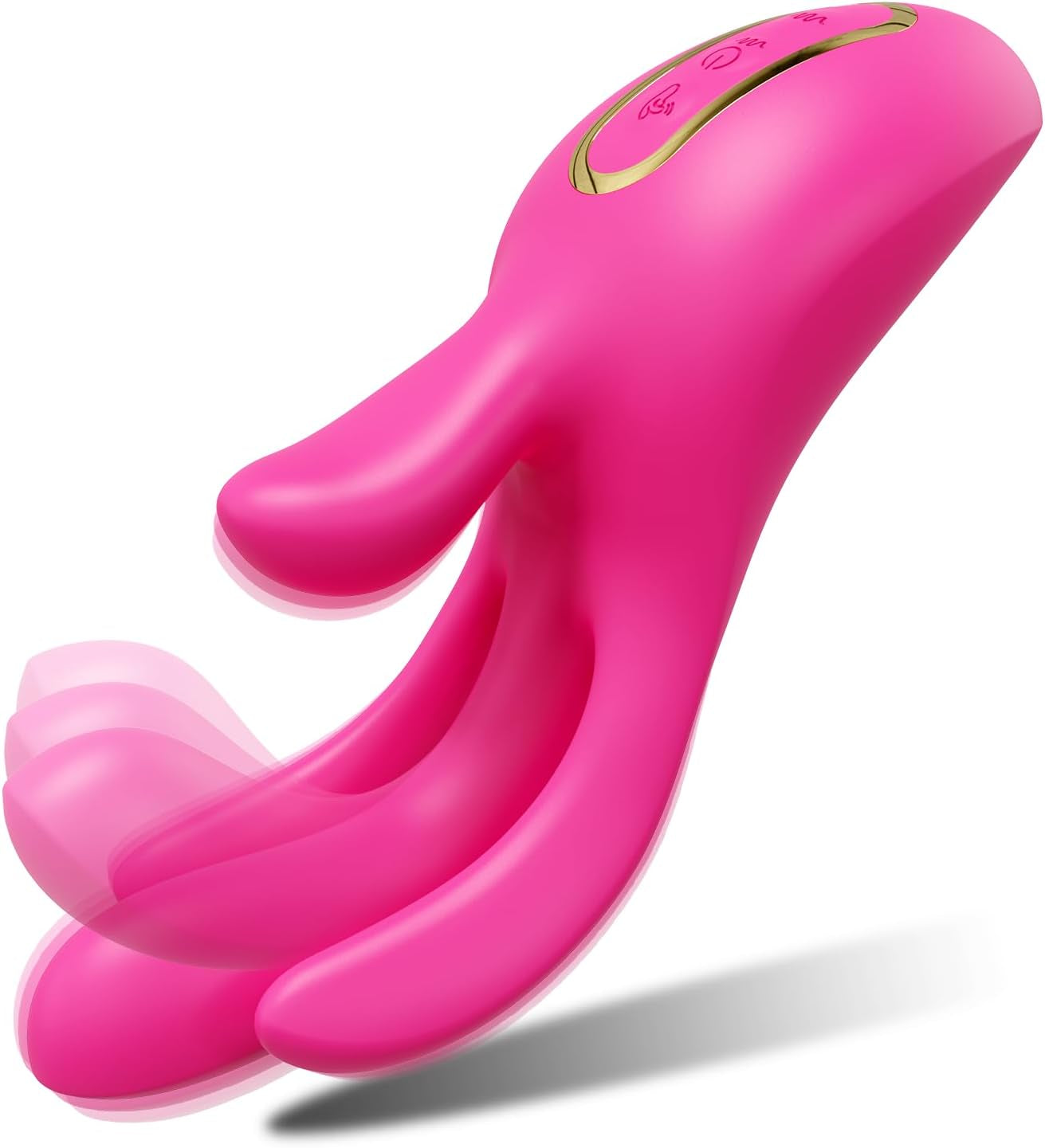 Vibrador de dedo 3 en 1 TriFlex con 10 modos y estimulador de punto G aleteador