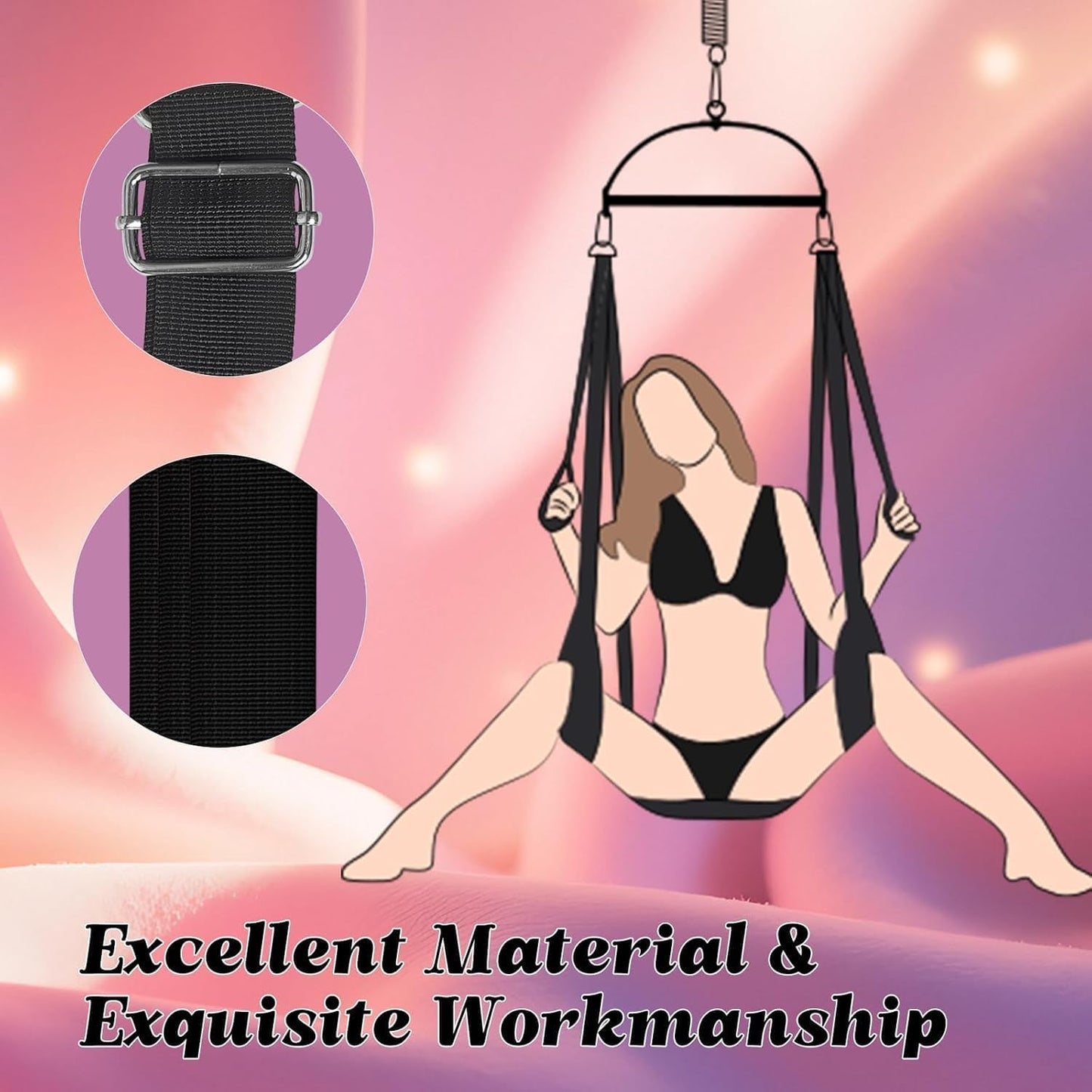 Columpio sexual ajustable VortexLift Premium 360° 362kg
