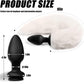 Tapón Anal Vibrador con Cola de Zorro de Control Remoto FrostPulse
