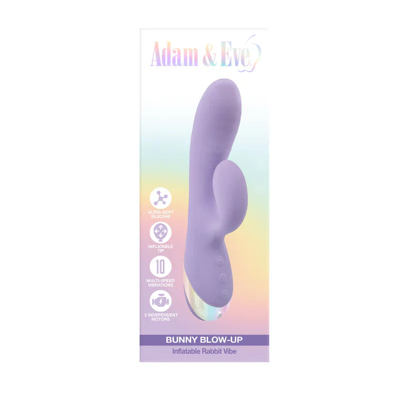 Vibrador de conejo inflable Adam & Eve Bunny Blow Up