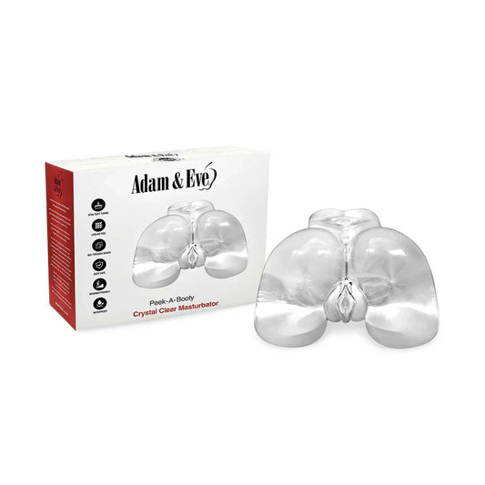 Masturbador transparente Adam & Eve Peek-A-Booty Crystal Clear
