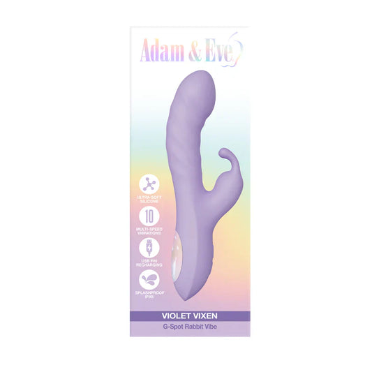 Vibromasseur G-Spot Lapin Violet Vixen Adam & Eve