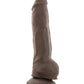 Dildo Grande con Bolas Blush Au Naturel de 25 cm Marrón