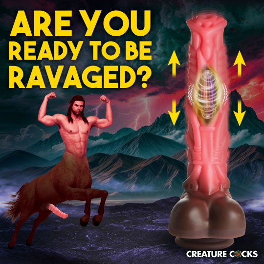 Criaturas Vergas Lujo Dildo de Centauro Penetrador y Vibrador