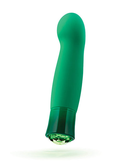 Colorete Oh My Gem Vibrador Calentador Encantador para el Punto G Esmeralda