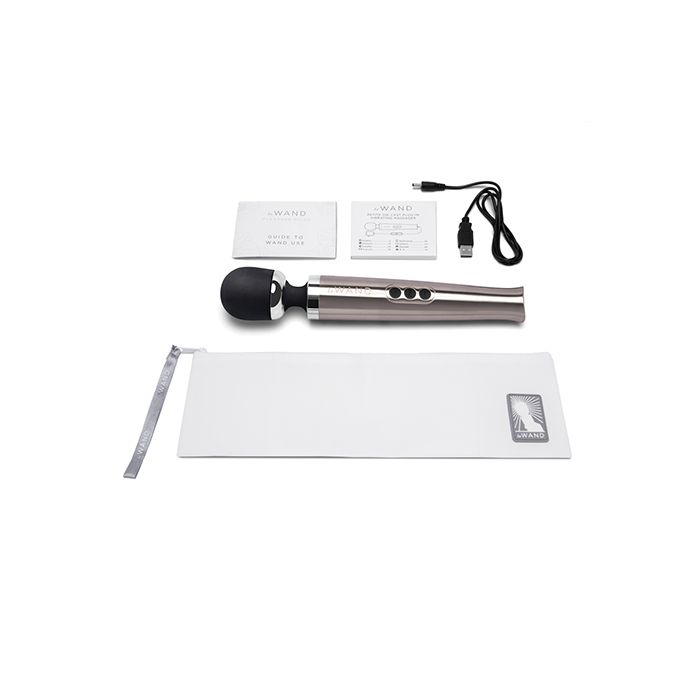 Masseur Vibrant Rechargeable Le Wand Die Cast - Argent