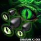 Juego de dilatadores anales de silicona "Ojos Verdes" Creature Cocks
