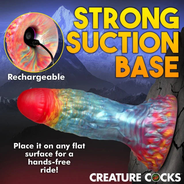 Dildo Vibrador Fénix Arcoíris Criatura Macho