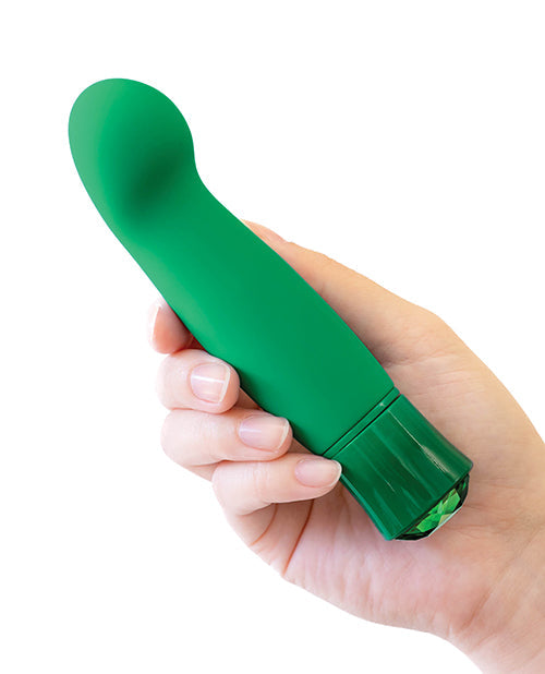 Colorete Oh My Gem Vibrador Calentador Encantador para el Punto G Esmeralda