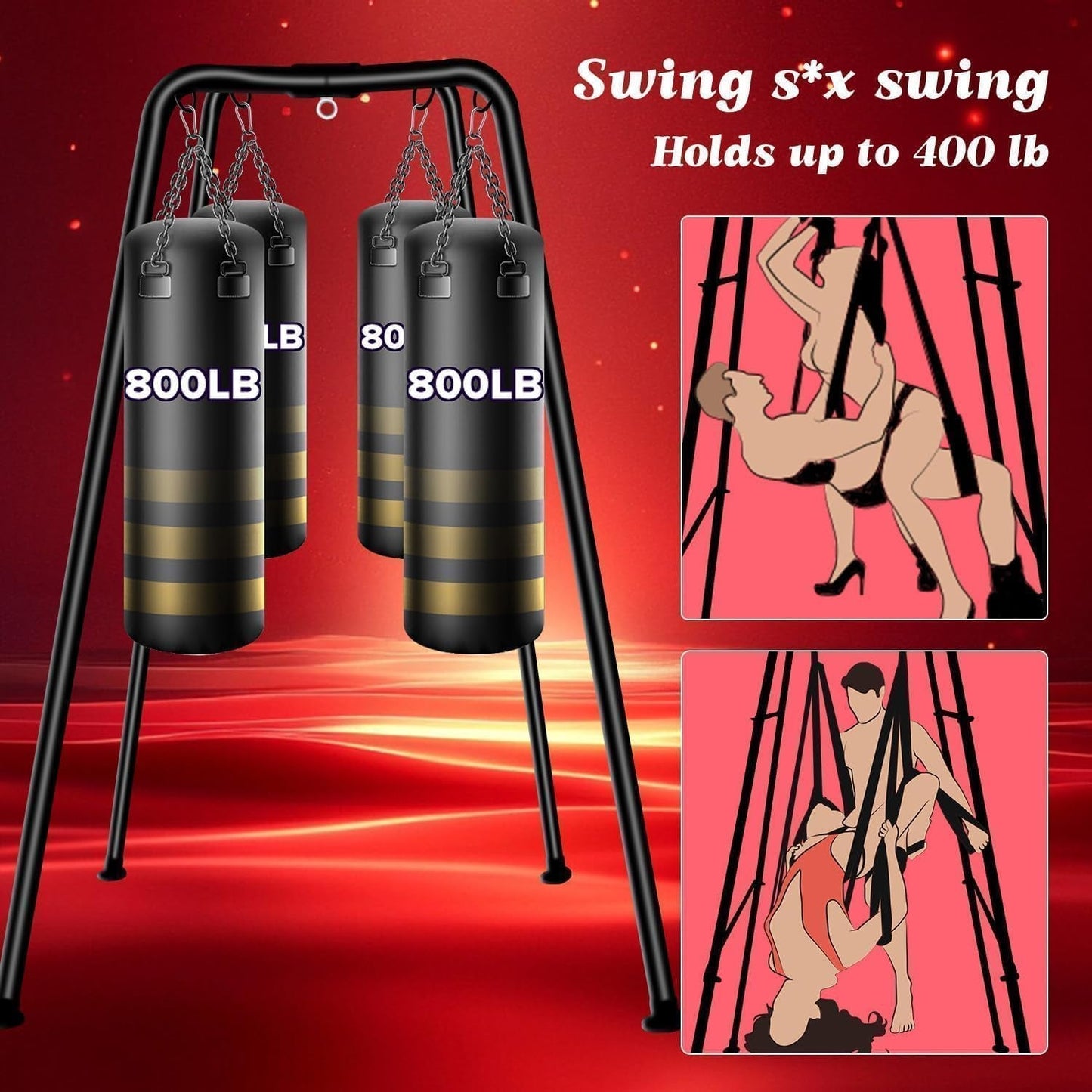 TitanFrame Marco Independiente para Columpio de Sexo 800lb Ajustable