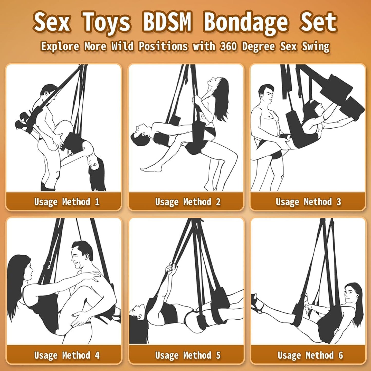 Columpio de Techo Giratorio SpireX Sex Swing 300lb Kit