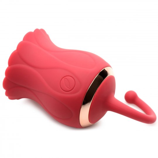 Vibrador con textura de rosa y succión Inmi Bloomgasm Royalty