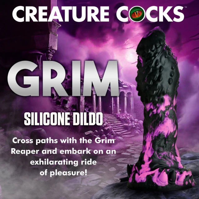 Dildo de silicona con forma de pene de criatura misteriosa