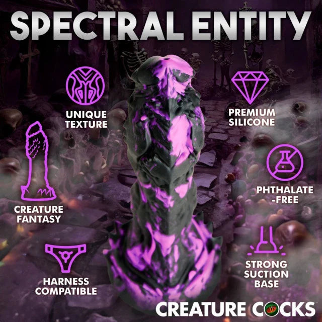 Dildo de silicona con forma de pene de criatura misteriosa