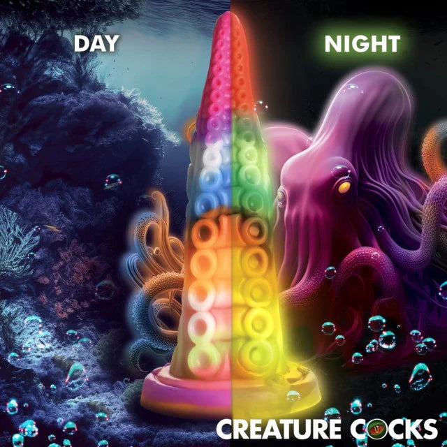 Dildo de tentáculos que brillan en la oscuridad Luminoctopus de Creature Cocks