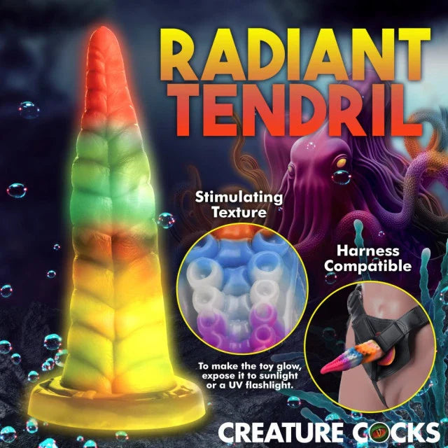 Dildo de tentáculos que brillan en la oscuridad Luminoctopus de Creature Cocks