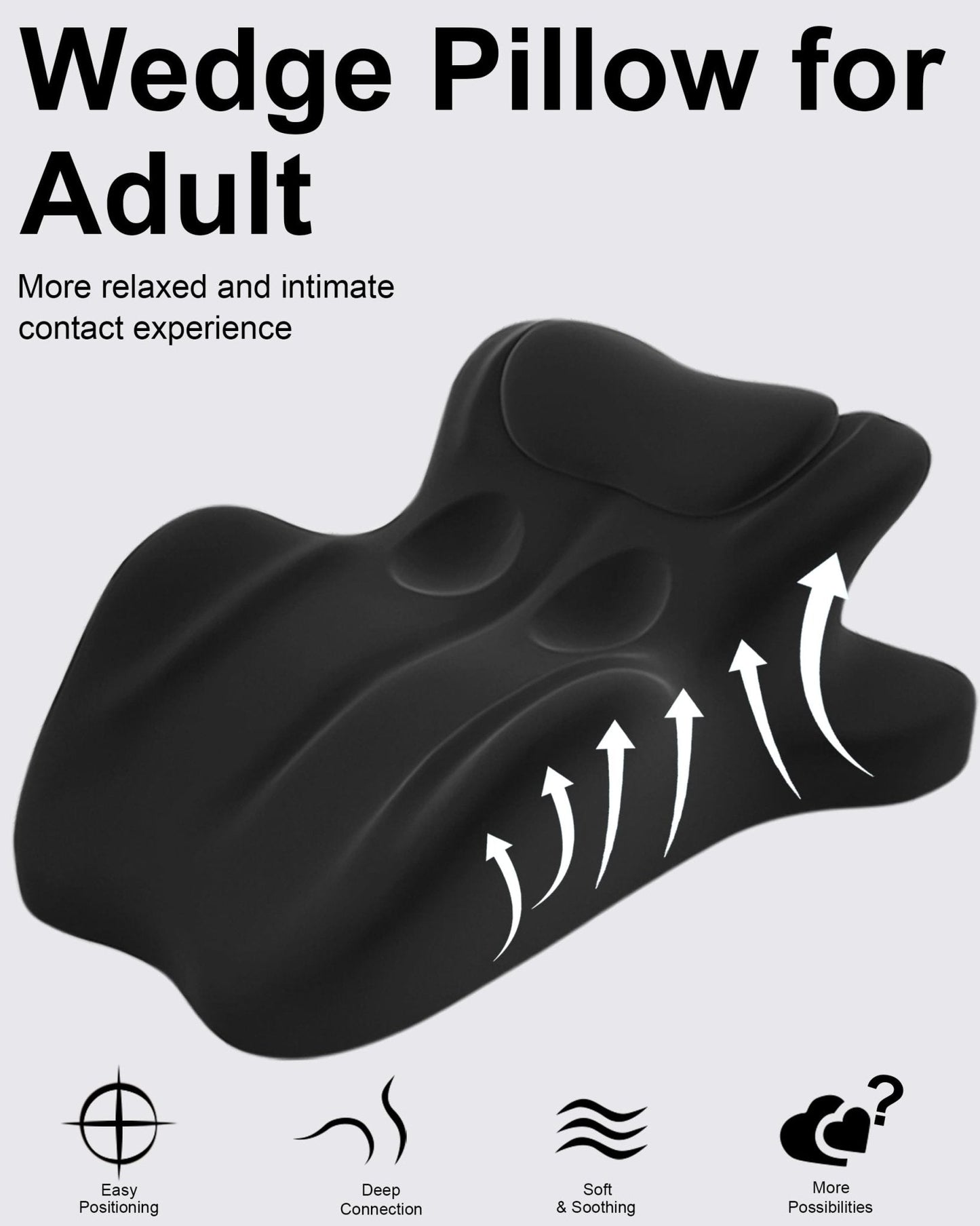 Almohada de cuña para posición íntima de parejas en ángulo