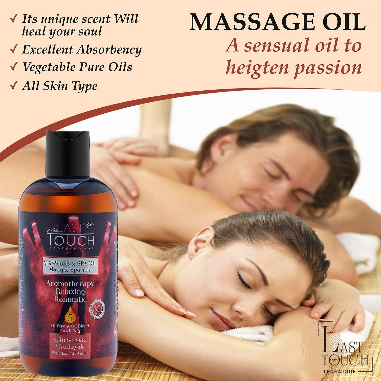 Aphrodisiac Intimate Massage Oil Blend