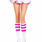 Triple Striped Knee High Socks