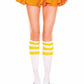 Triple Striped Knee High Socks