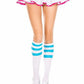 Triple Striped Knee High Socks