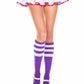 Triple Striped Knee High Socks
