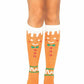 Gingerbread Man Knee Highs