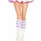Triple Striped Knee High Socks