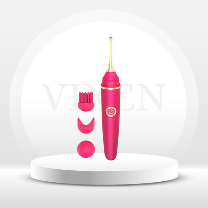 Vibrador de precisión AquaQuiver 4 en 1 para clítoris y punto G