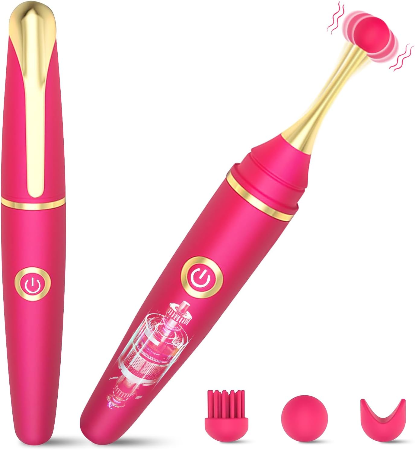 Vibrador de precisión AquaQuiver 4 en 1 para clítoris y punto G