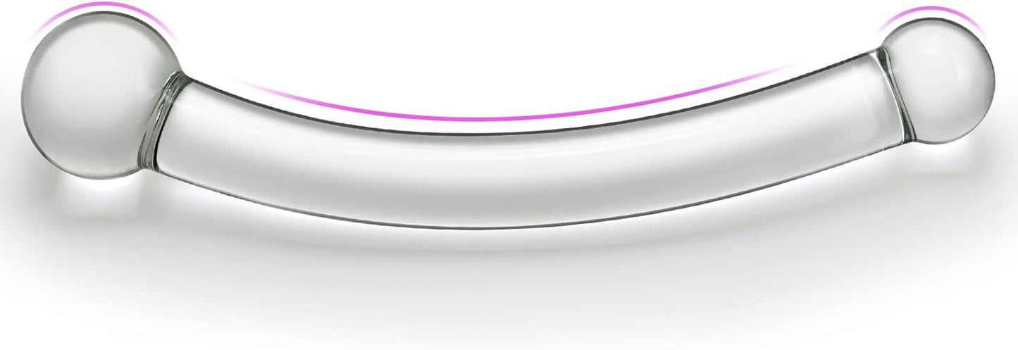 Godemichet anal en verre double ArcGlow