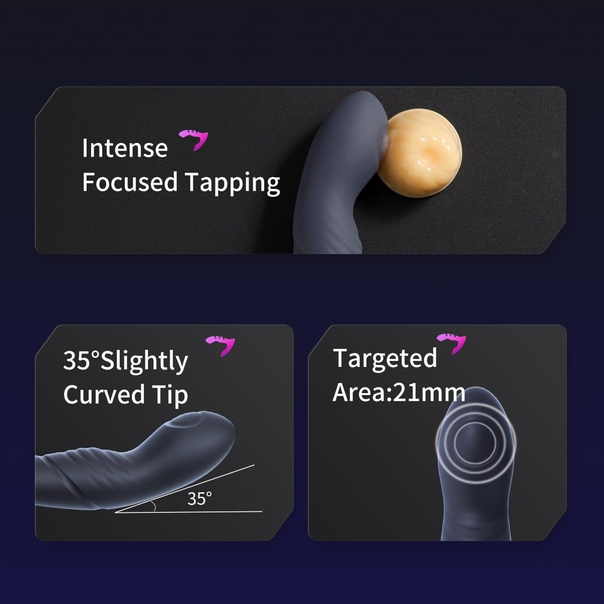 ArcRush Sonde masseur de prostate vibrante