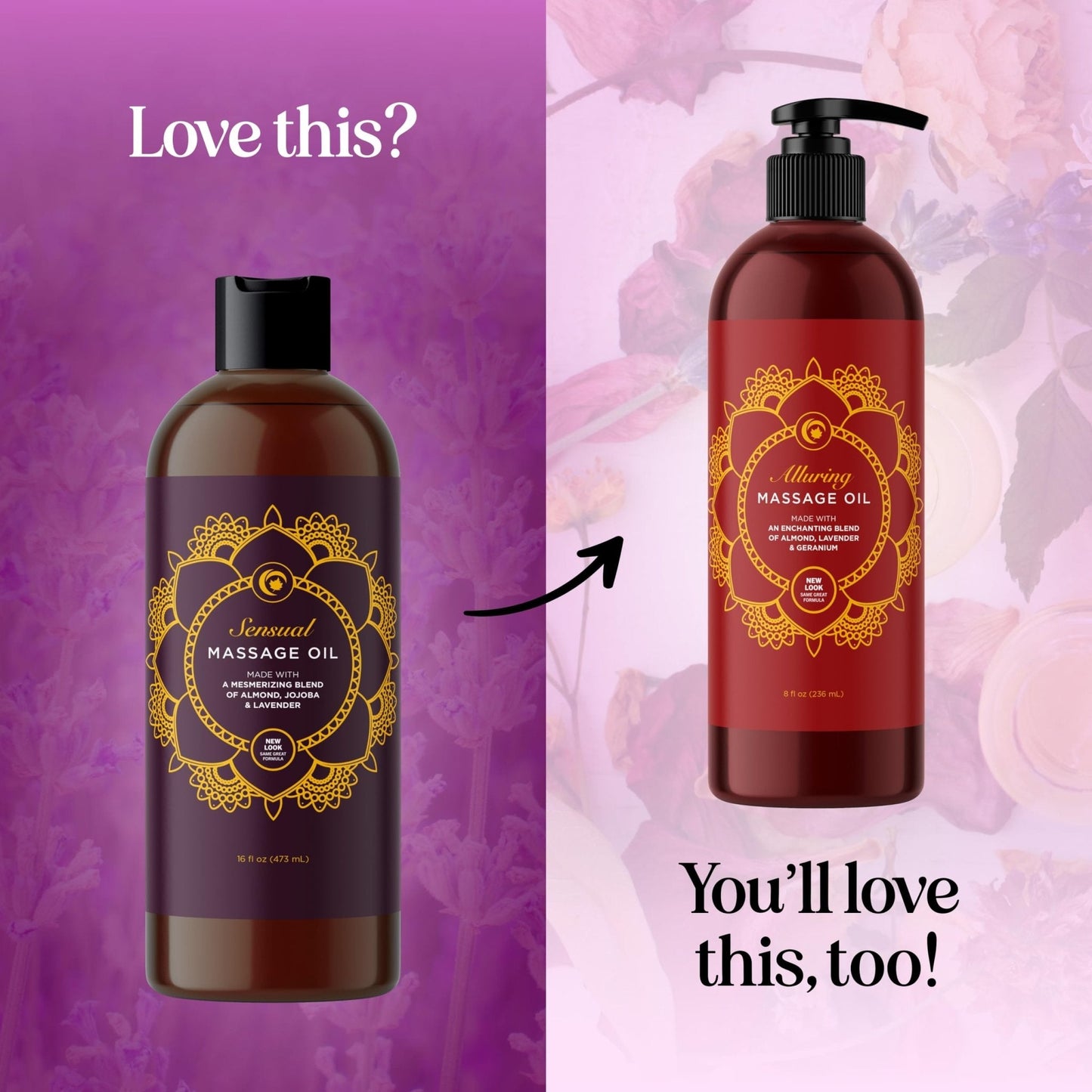 Lavender Sensual Couples Massage Oil