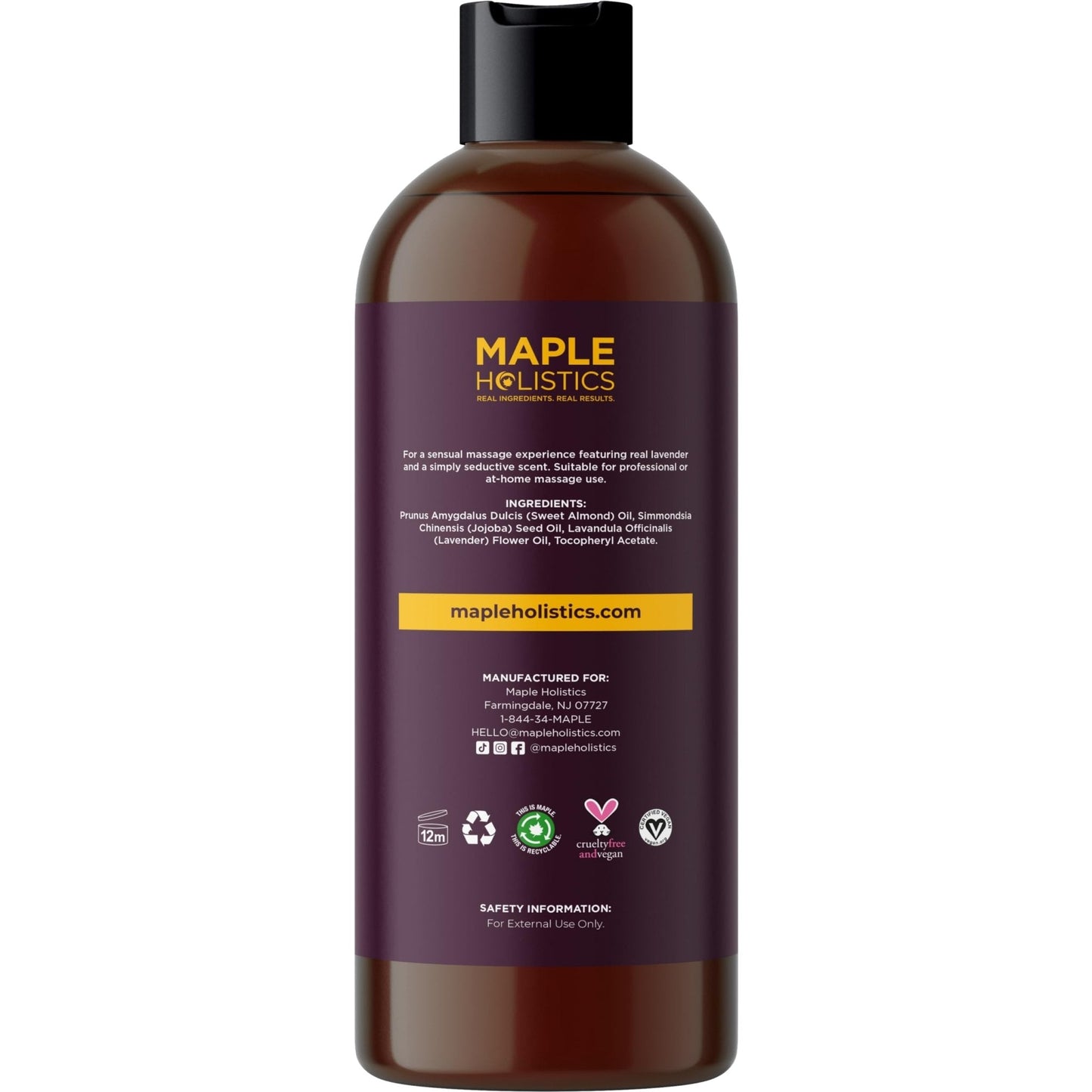Lavender Sensual Couples Massage Oil