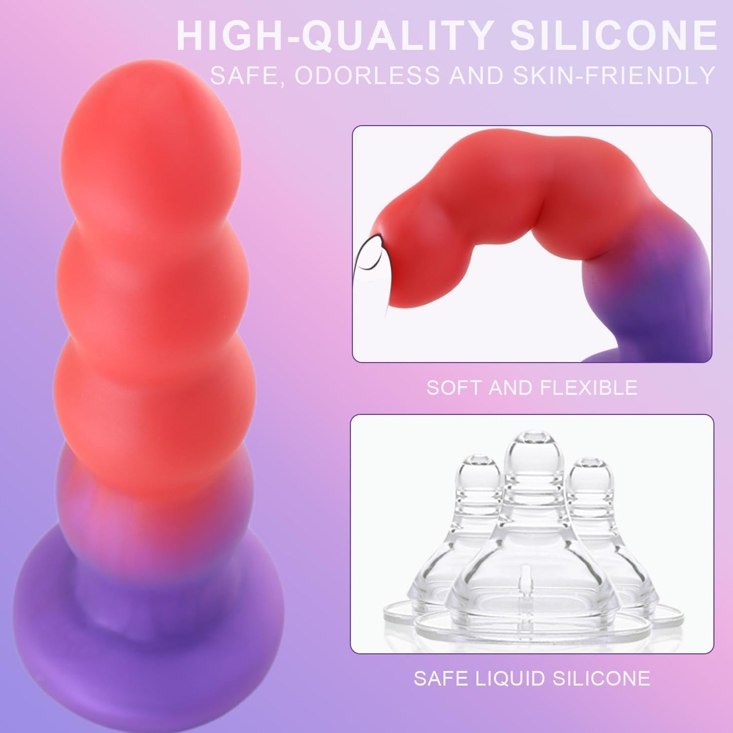 AscendBeads Graduated 6.3" Anal Trainer Plug