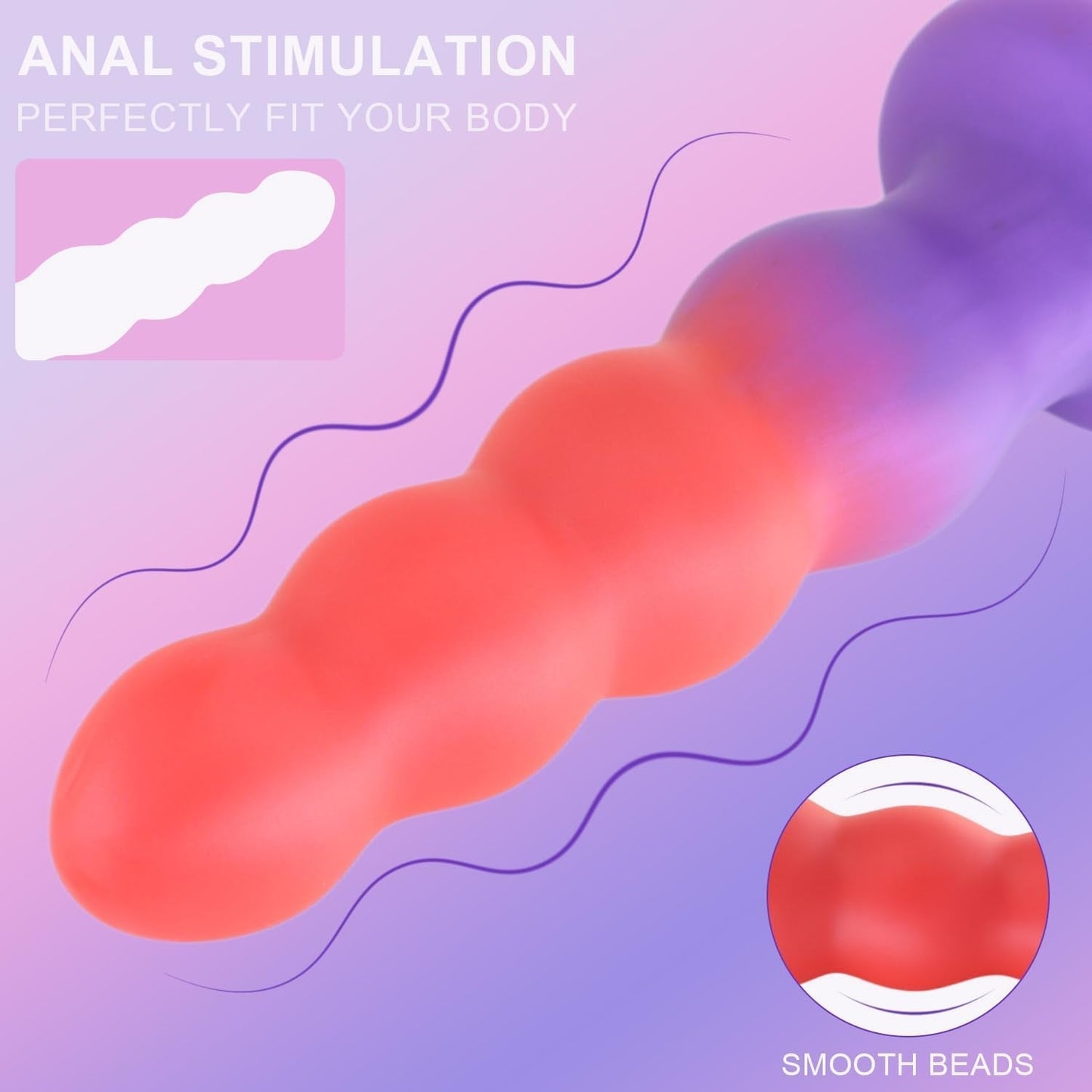AscendBeads Graduated 6.3" Anal Trainer Plug