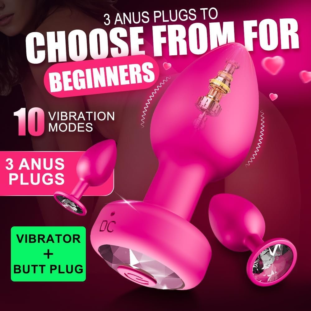 AscendTrio Anal Training Kit 3 Plugs 10 Vibe | App Remote