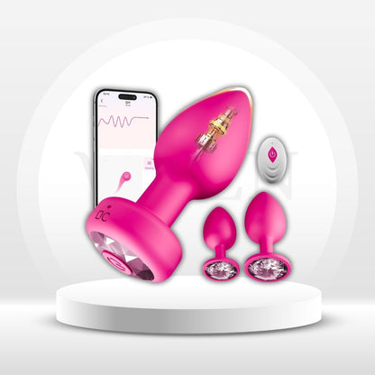 AscendTrio Anal Training Kit 3 Plugs 10 Vibe | App Remote
