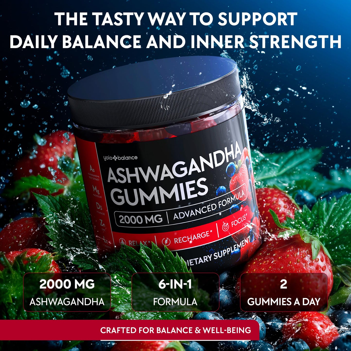 Gomitas de ashwagandha para la libido y el equilibrio