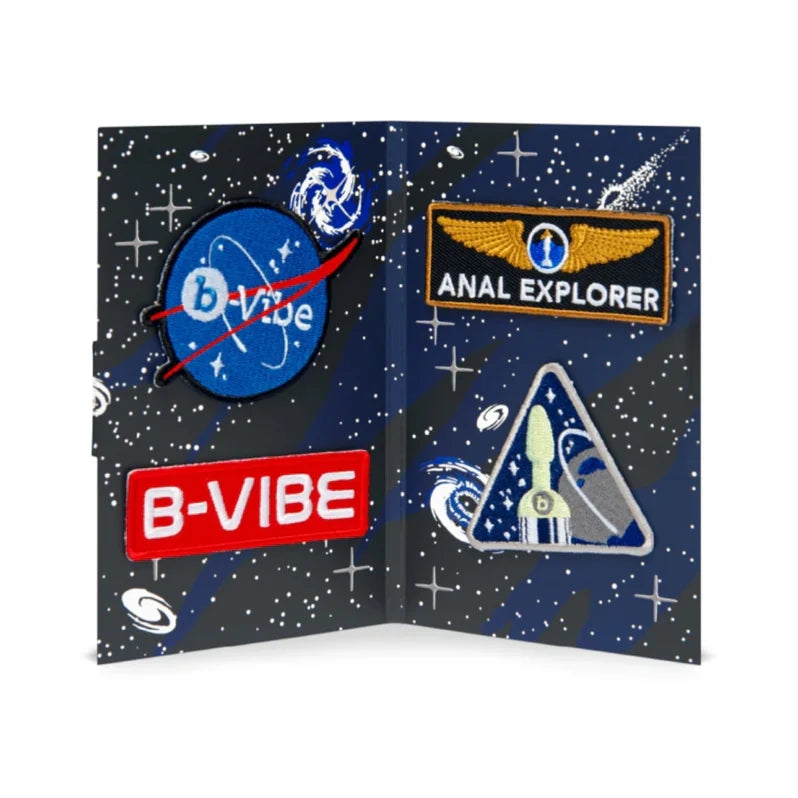 b-Vibe Limited Edition Asstronaut Juego Anal que Brilla en la Oscuridad