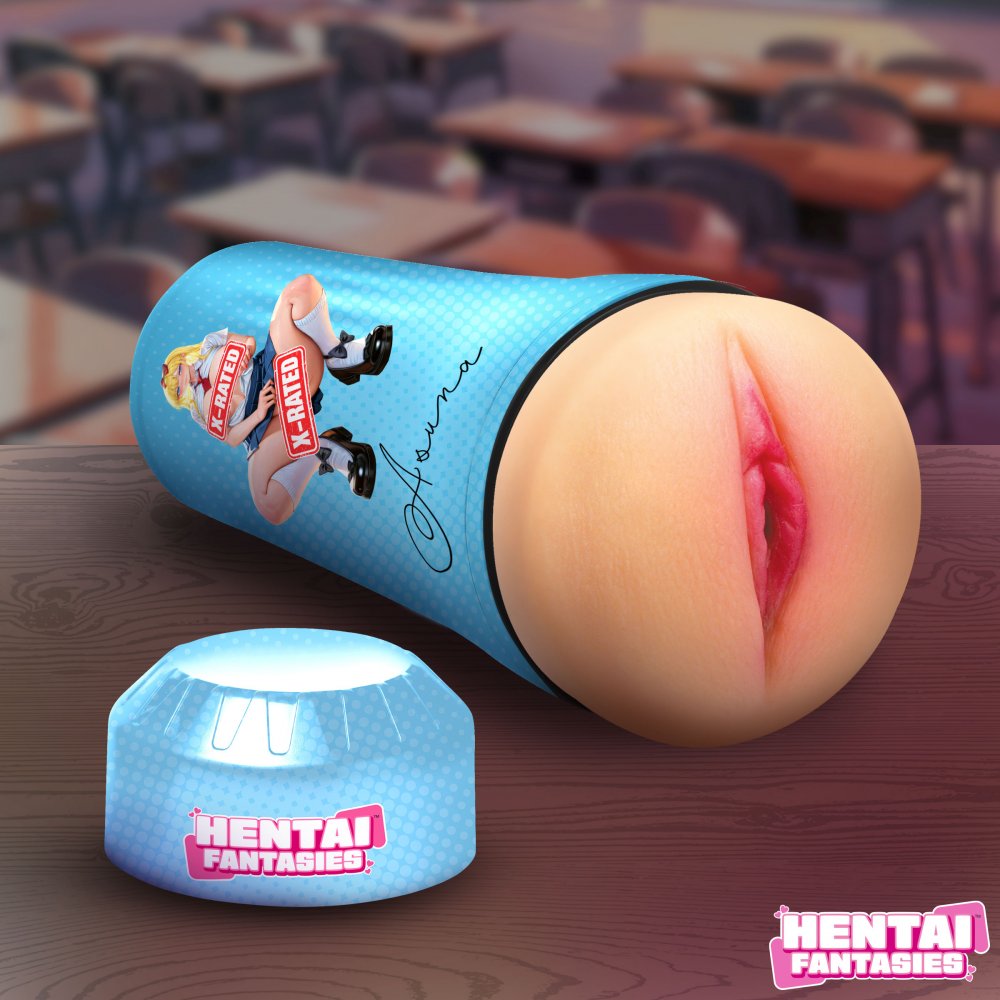 Fantasías Hentai: Asuna la colegiala, masturbándose el coño