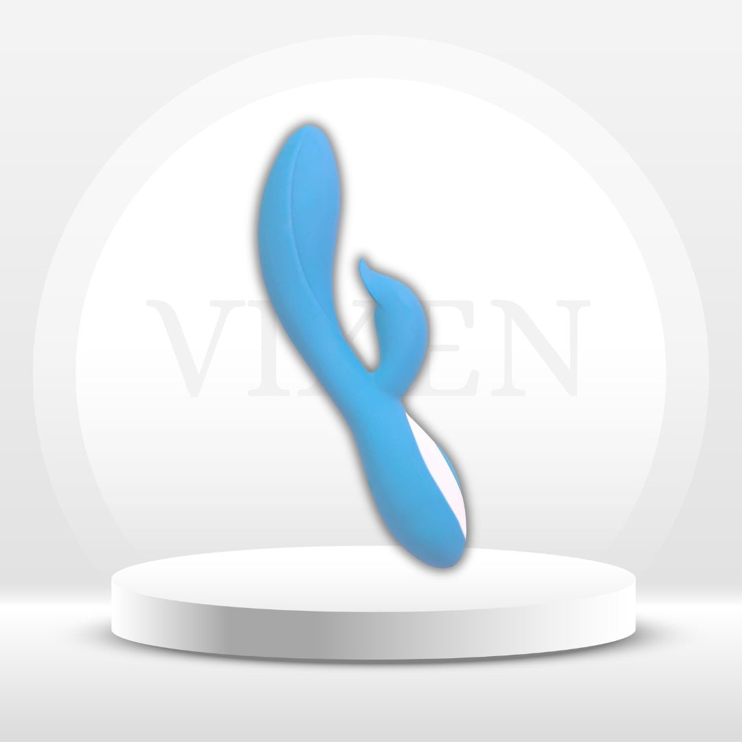 Vibrador AzureCurve Eléctrico Azul Punto G Doble