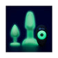 b-Vibe Limited Edition Asstronaut Juego Anal que Brilla en la Oscuridad