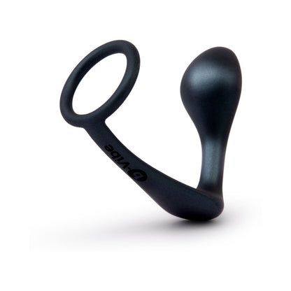Anillo para el pene y tapón prostático B-Vibe Butties Ringer