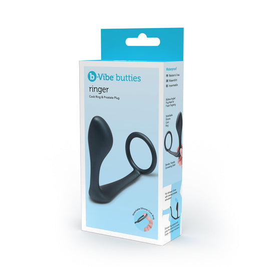 b-Vibe Butties Ringer Cock Ring & Prostate Plug