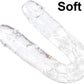 JellySync Dildo Doble 11,8" Transparente y Flexible
