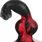 ColorKnot Dildo de silicona de 8.3 pulgadas con chorro, 2 nudos y ventosa